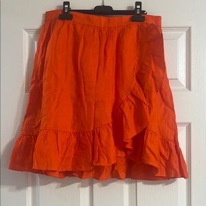 J. Crew Bright Orange Mini Skirt